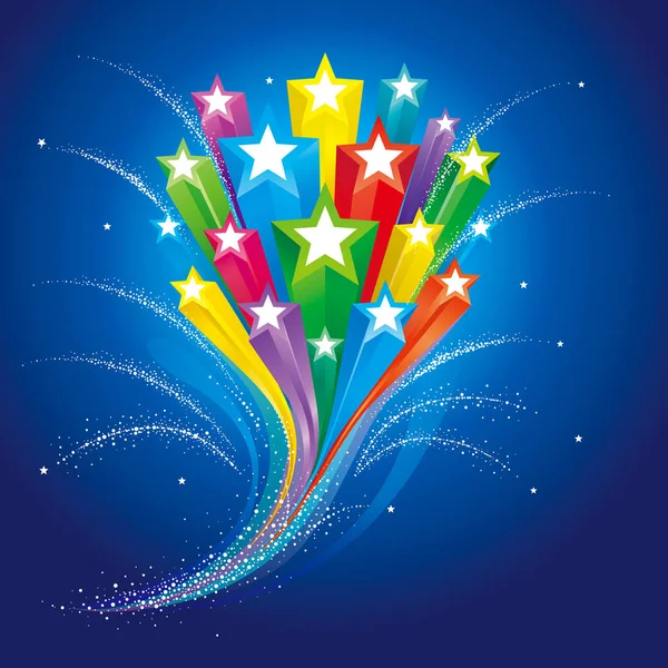 Estrellas Celebración Fondo — Vector de stock