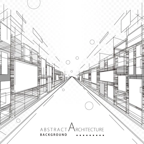 Abstrakt arkitektur och design — Stock vektor