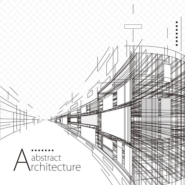 Abstraktes Architekturdesign — Stockvektor