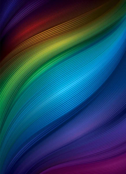 Fond abstrait de vagues colorées — Image vectorielle