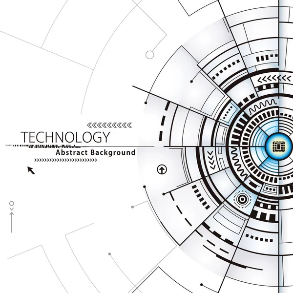 Composizione tecnologica Design Background — Vettoriale Stock