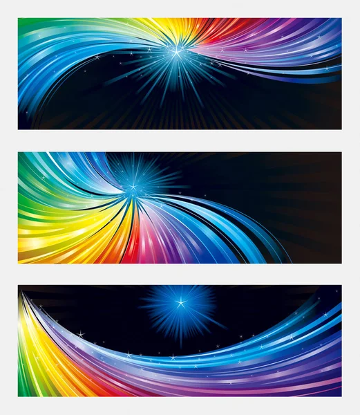 Fond de bannière coloré — Image vectorielle