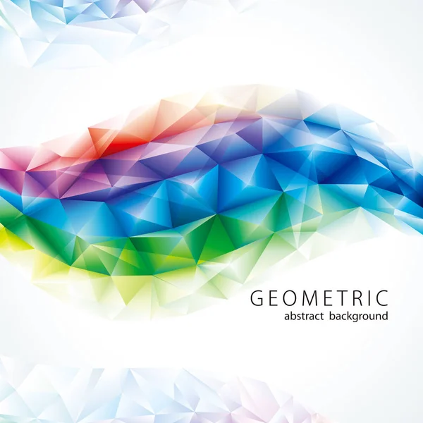 Regenbogenfarben geometrisch abstrakt Hintergrund. — Stockvektor