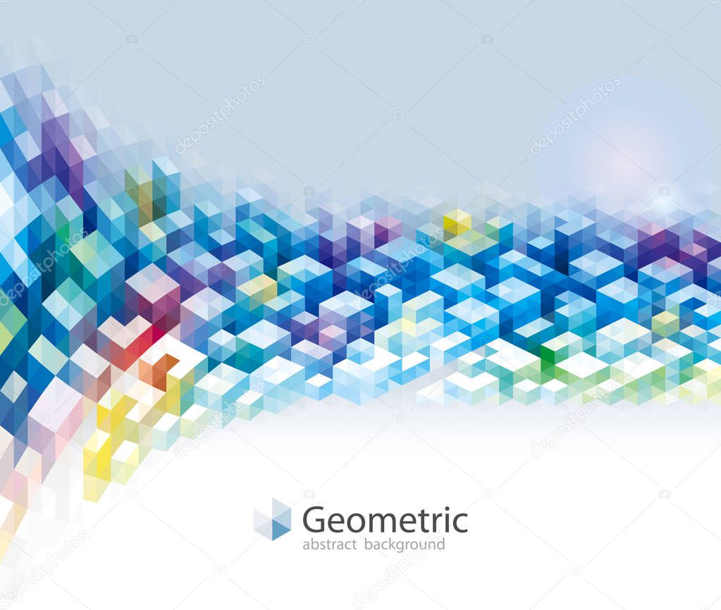 Geometric Colors Pattern Abstract Background.