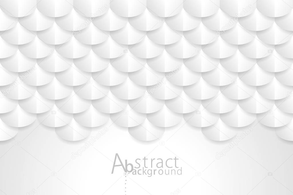 Geometric Textured White Wallpaper Background.