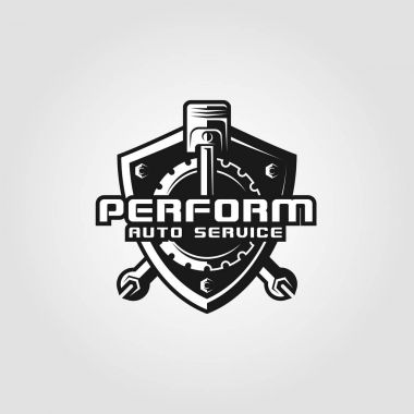 Performans - otomatik servis Logo şablonu