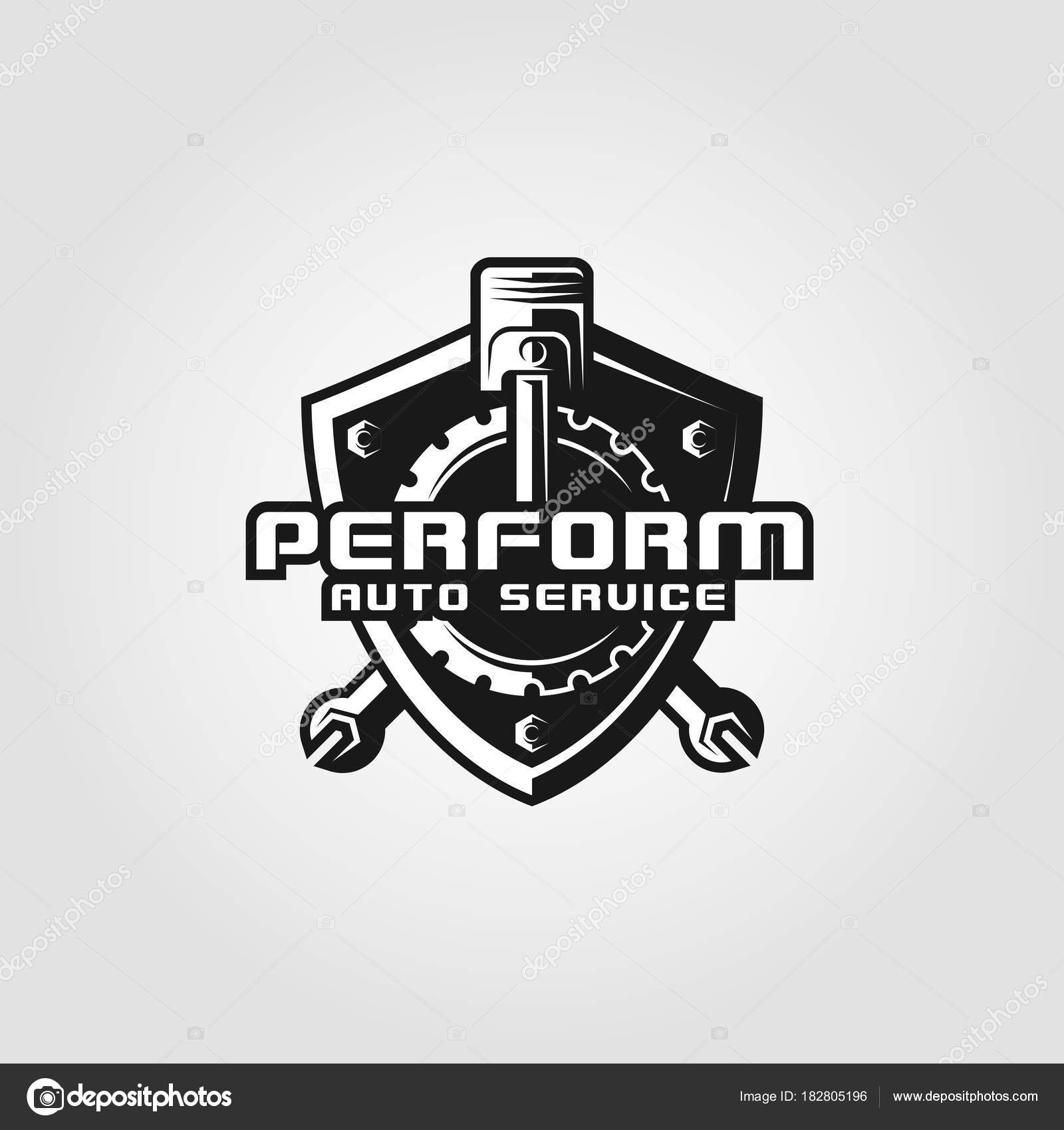 Performance Auto Service Logo Template — Stock Vector © ASMARAisME 182805196