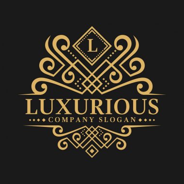 Mektup L - lüks Logo şablonu