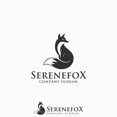 Sakin Fox - hayvan Logo