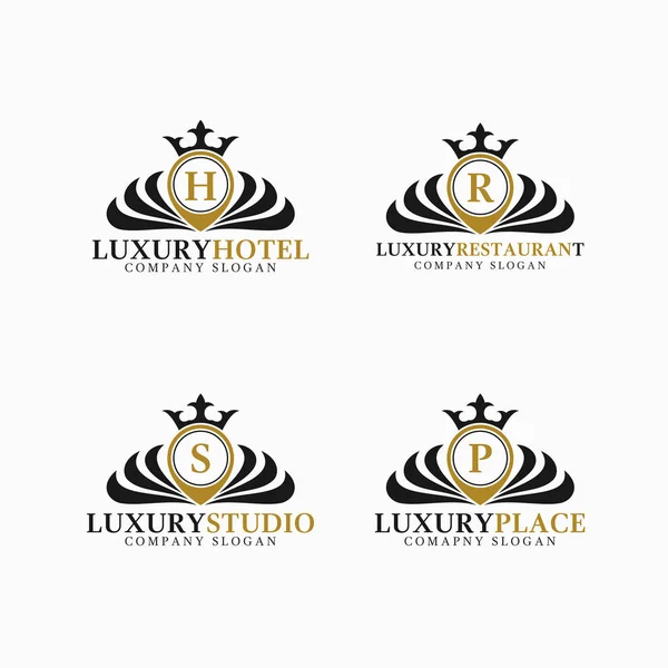 Modèle de logo de lieu de luxe — Image vectorielle