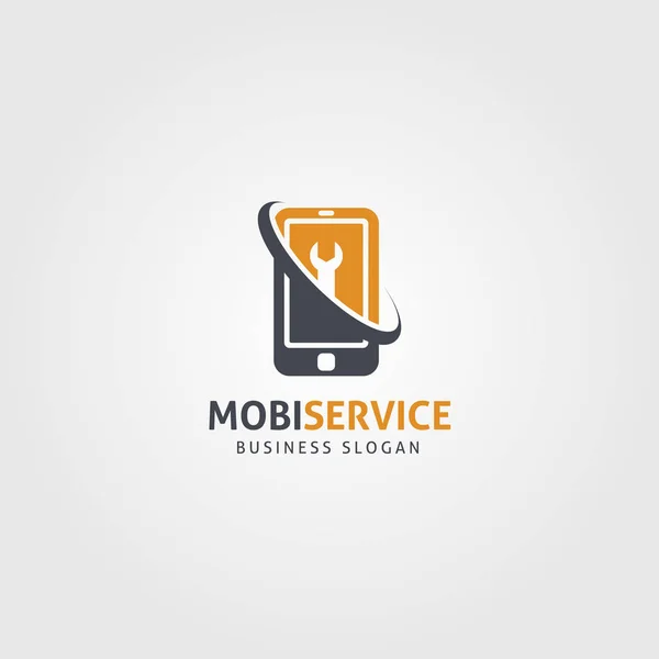 Modèle de logo de service mobile — Image vectorielle