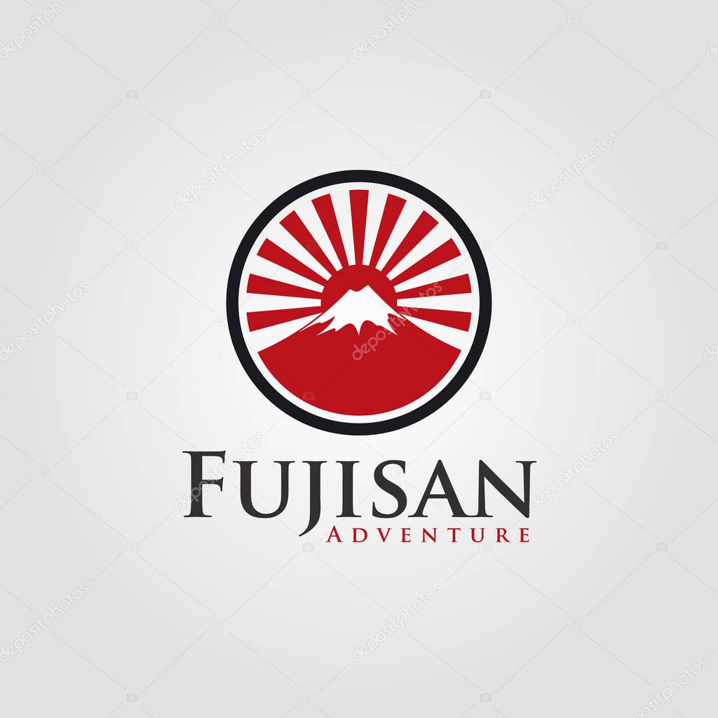 Japanese Fujisan Logo Template