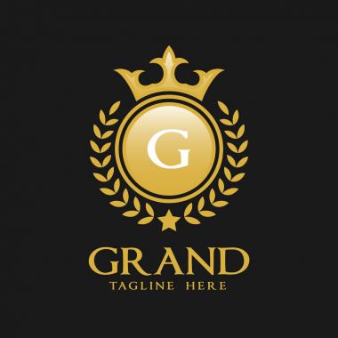 G harfi Logo - klasik lüks stil Logo şablonu