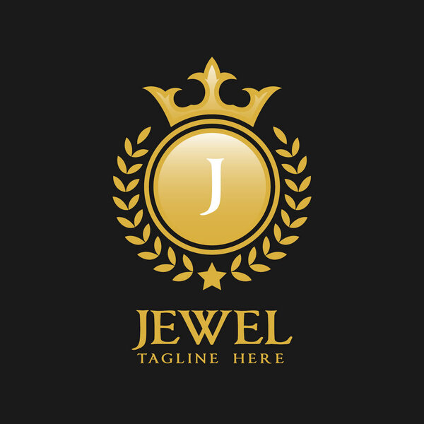 Логотип буквы J - классический стиль логотипа
