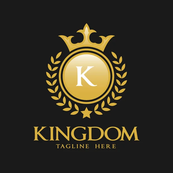 Letter K Logo - Classic Luxurious Style Logo Template — Stock Vector