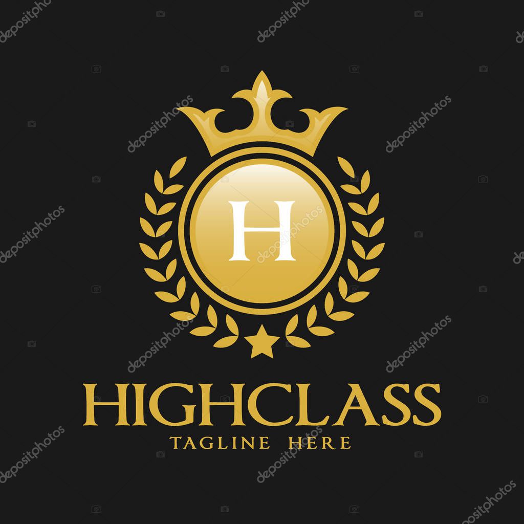 Letter H Logo - Classic Luxurious Style Logo Template