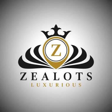 Z harfi Logo - klasik lüks stil Logo şablonu