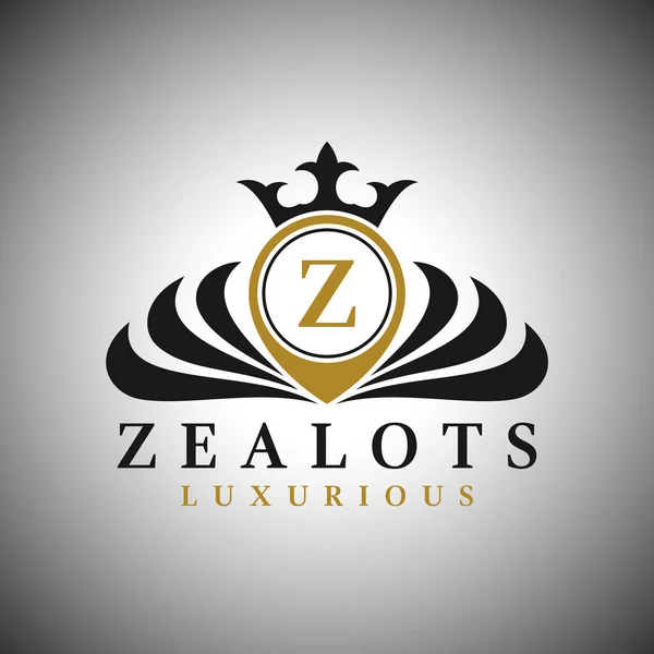 Letter Z Logo Classic Luxurious Style Logo Template - Stok Vektor