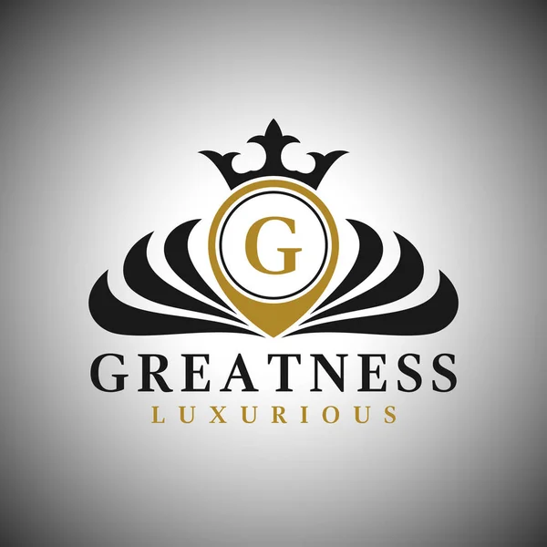 Letter G Logo - Classic Luxurious Style Logo Template - Stok Vektor