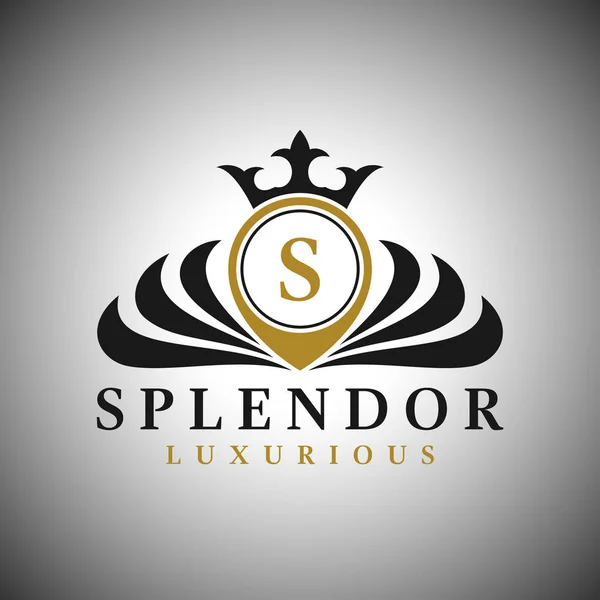Letter S Logo - Classic Luxurious Style Logo Template - Stok Vektor