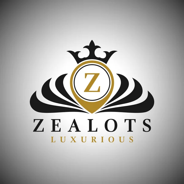 Letter Z Logo - Classic Luxurious Style Logo Template — Stock Vector