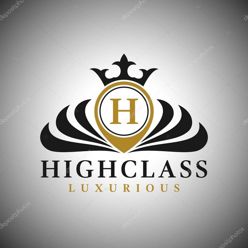 Letter H Logo - Classic Luxurious Style Logo Template