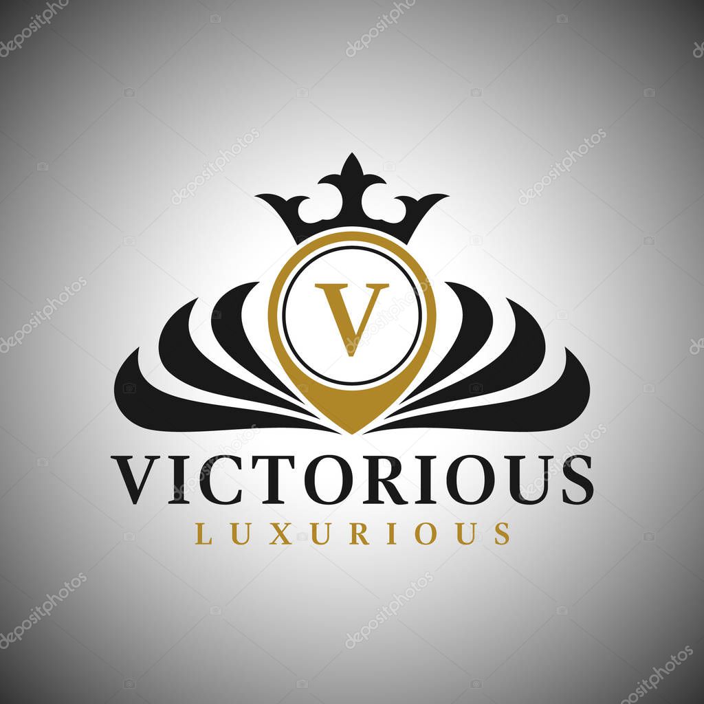 Letter V Logo - Classic Luxurious Style Logo Template