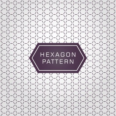 Şık Heaxagon desen düzenlenen hat kavramı ile