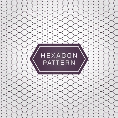 Şık Heaxagon desen düzenlenen hat kavramı ile