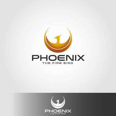 Phoenix Logo daire kanatlar kavramı ile
