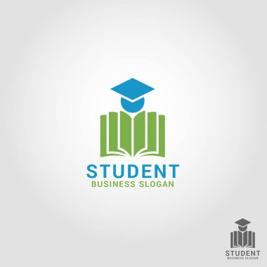 Öğrenci - eğitim Logo şablonu