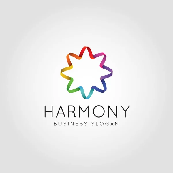 Logotipo abstracto de Color Harmony — Vector de stock