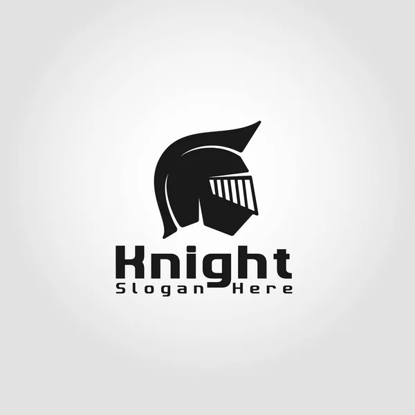 Knight - gladyatör savaşçı Logo şablonu — Stok Vektör