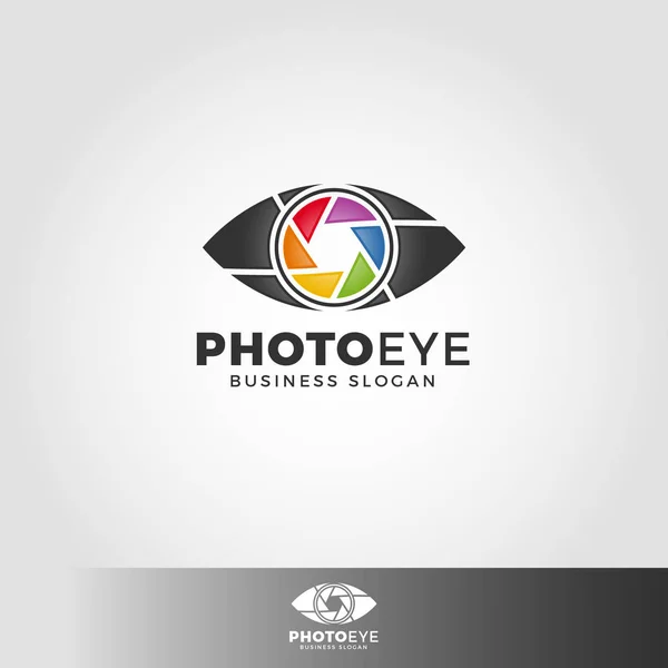 Foto oog - Camera Studio Logo — Stockvector