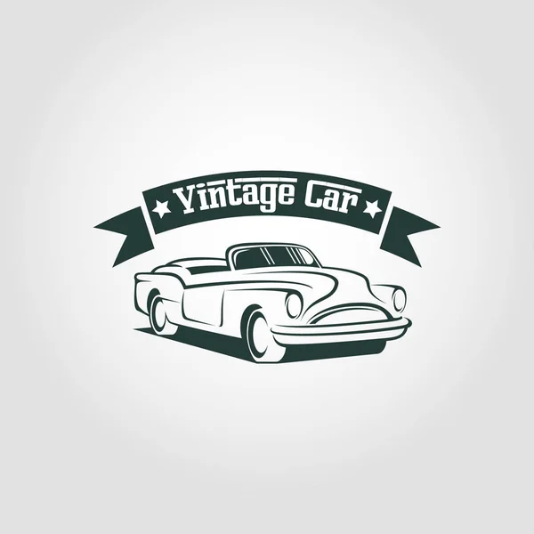 Vintage Car Logo Vector — Stock Vector