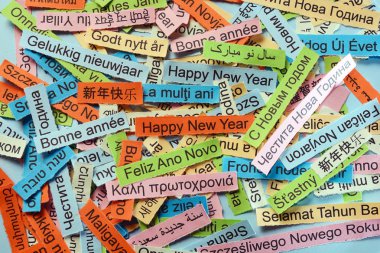 Farklı dillerde mutlu yeni yıl