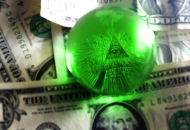USD Doları bill göz piramit