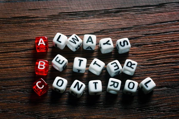 ABC Always Better Control — Stock Photo, Image