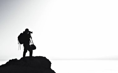 Dağın fotoğraf çekimi fotoğrafçı