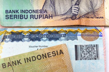 Endonezya vize pasaport ve Endonezya rupi, portre