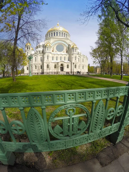 Cattedrale navale ortodossa di San Nicola a Kronshtadt, Saint-petersburg Russia — Foto Stock