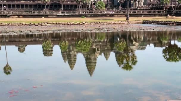 Angkor wat tapınağı, siem hasadı, Kamboçya — Stok video