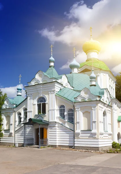 Tikhvin Assumption Monastery, a Russian Orthodox, (Tihvin, Saint Petersburg region, Russia — Stock Photo, Image
