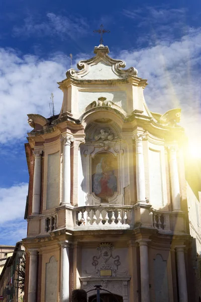 Igreja Casa del Cavallo no centro histórico de Siena, Toscana, Itália — Fotografia de Stock