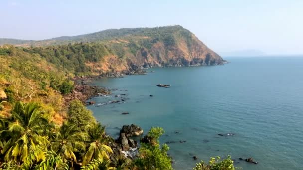 India. Goa. Paesaggio marino. — Video Stock