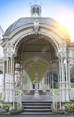 Sadova Colonnade(Garden colonnade, end of the Xix century), Karlovy Vary (Carlsbad), Çek Republi