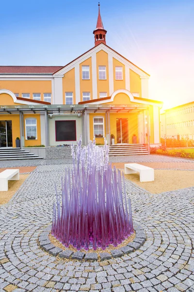 Mozer Den Lilla Staden Böhmen Tjeckien Centrum För Produktion Glas — Stockfoto