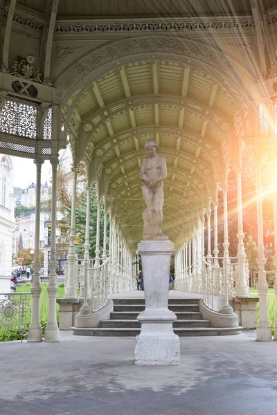 Sadova Colonnade Garden Colonnade End Xix Century Karlovy Vary Karlsbad — Stockfoto