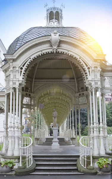 Sadova Colonnade Garden Colonnade End Xix Century 카를로비 Carlsbad Republi — 스톡 사진