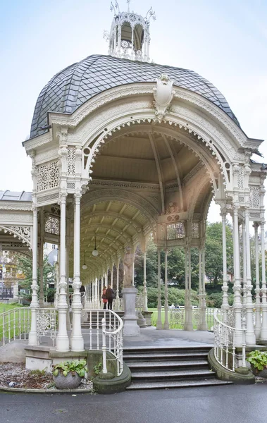 Sadova Colonnade Garden Colonnade End Xix Century Karlovy Vary Carlsbad — Stock Photo, Image